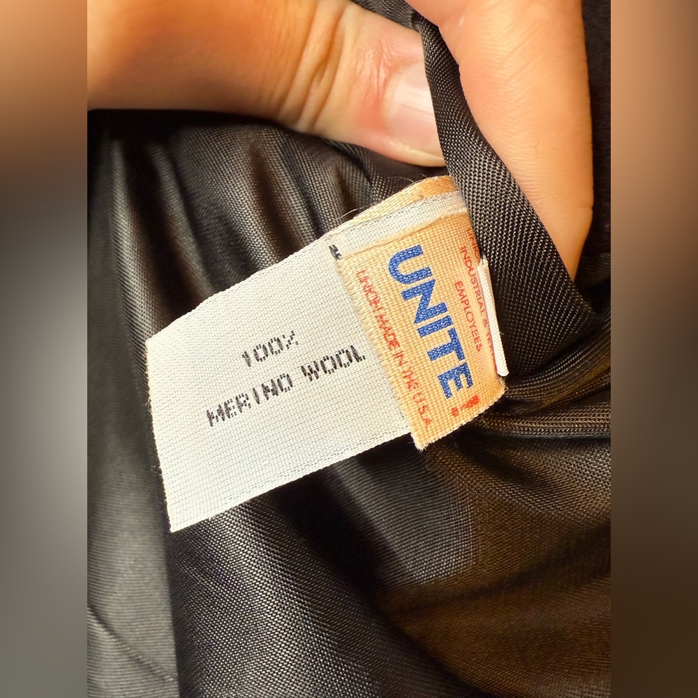 Calvin Klein Women's 100% Wool Double-Breasted Peacoat -Chocolate Brown - Picture 7 of 14